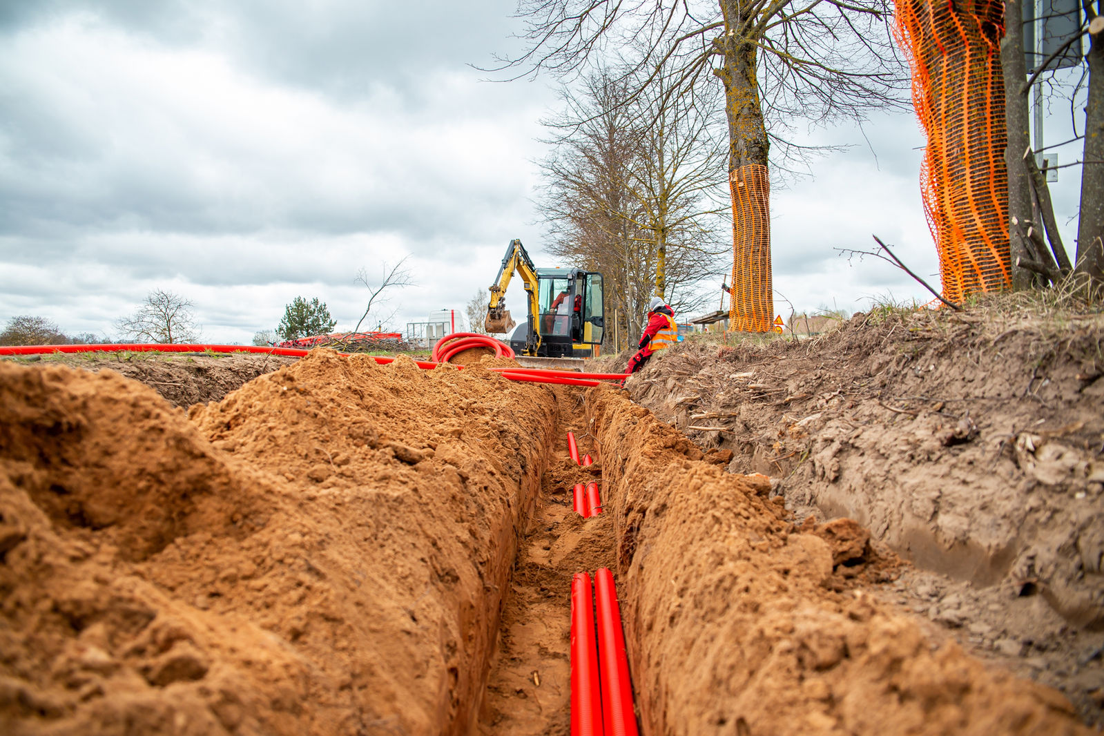 Commercial mains electrical cabling