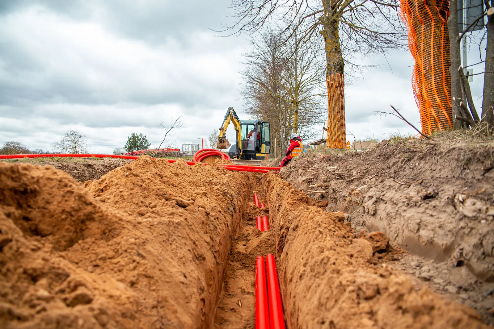Commercial mains electrical cabling